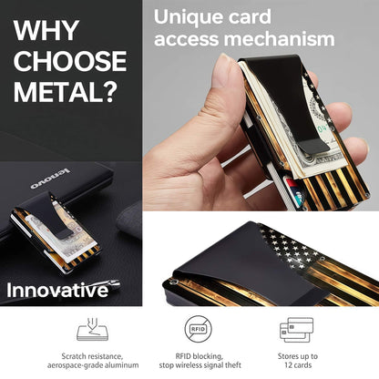 RFID Blocking Minimalist Slim Card Holder