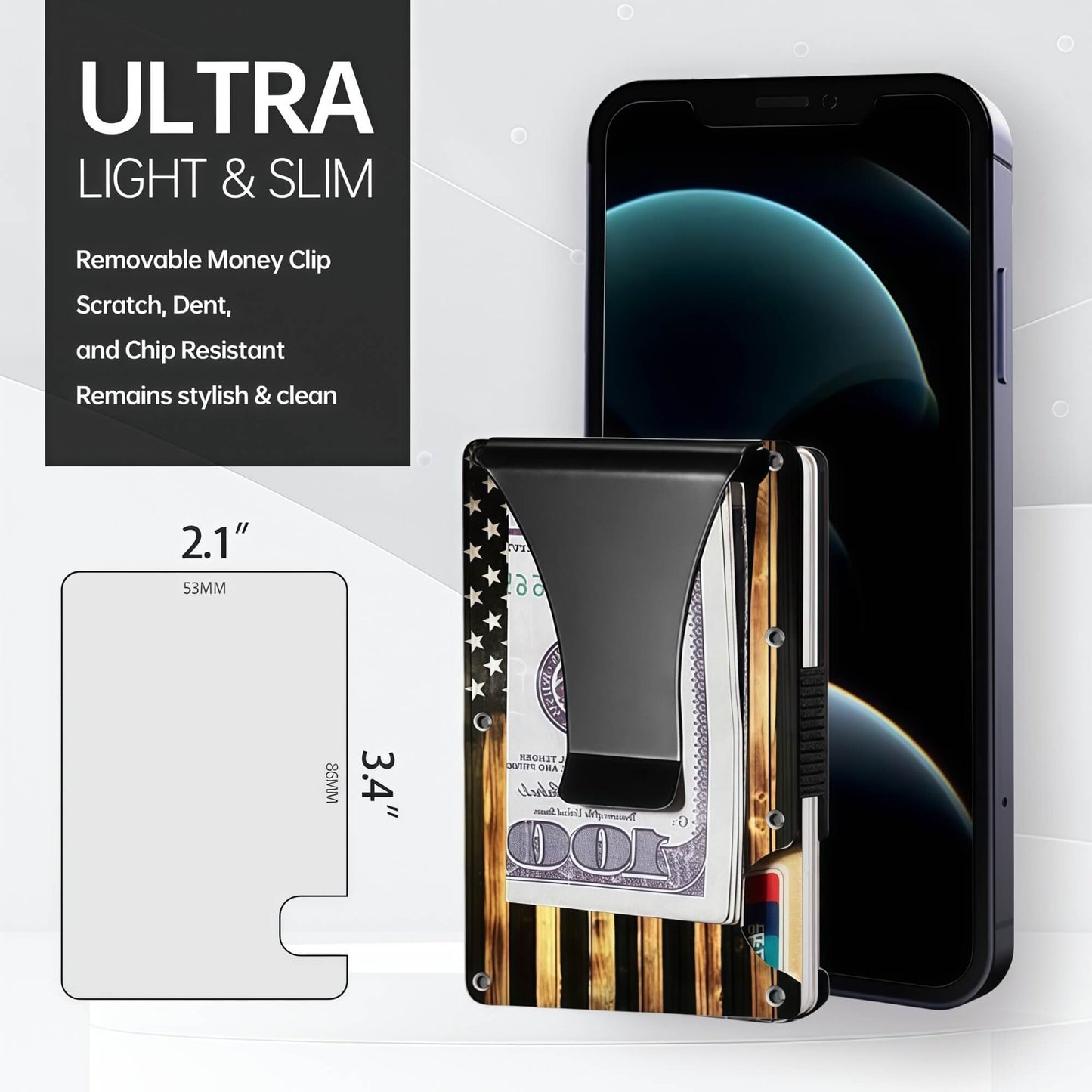 RFID Blocking Minimalist Slim Card Holder