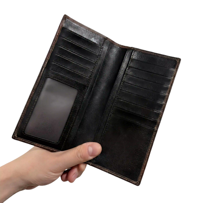 Real Cowhide Leather RFID-blocking Wallet